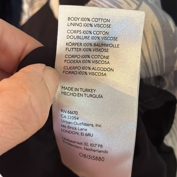 Maeve by Anthropologie Black and White Floral Romantic Midi Dress size 0 - Picture 7 of 7